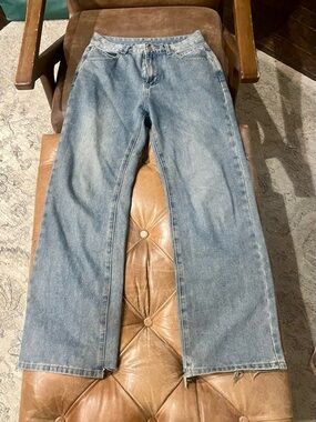 Madewell Light Wash Relaxed Straight Jeans